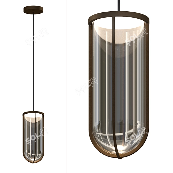 Luminous Glass Lanterns of Starck 3D model image 4