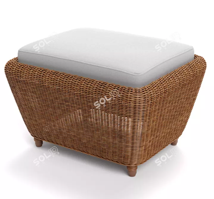 Eco-friendly Wicker Furniture 3D model image 2