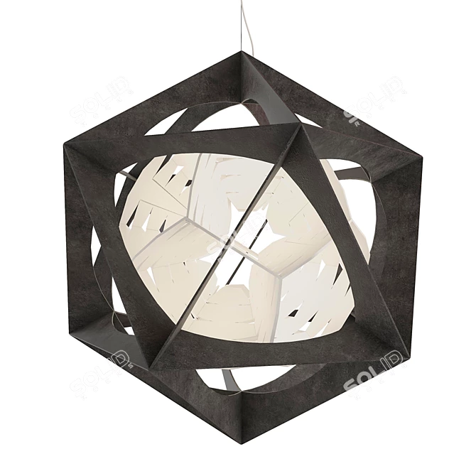 Title: Quasi Light: Futuristic Olafur Eliasson Lamp 3D model image 1