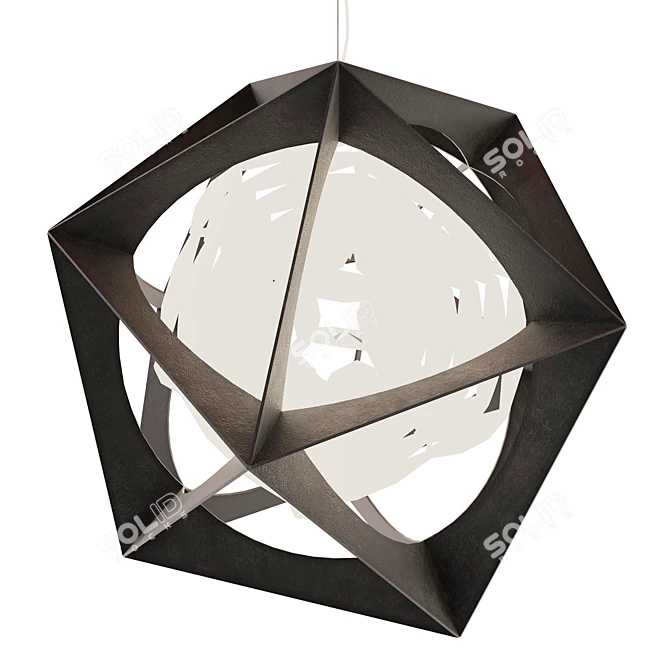 Title: Quasi Light: Futuristic Olafur Eliasson Lamp 3D model image 4