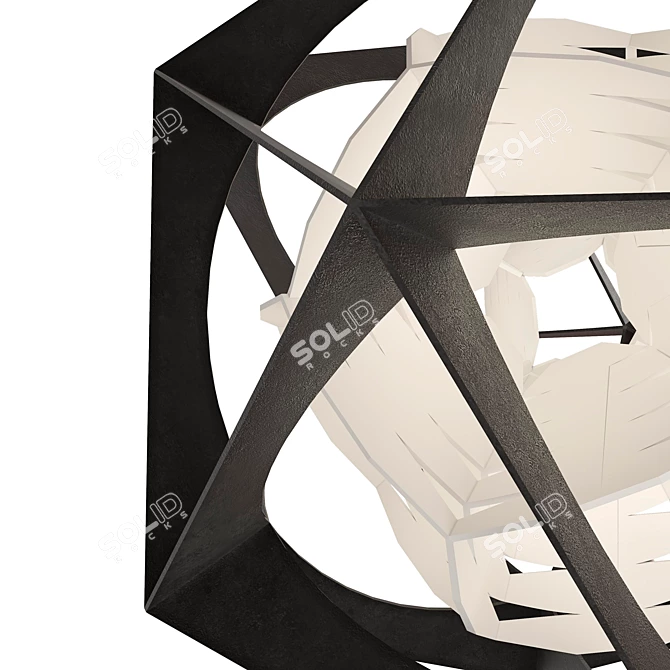 Title: Quasi Light: Futuristic Olafur Eliasson Lamp 3D model image 5