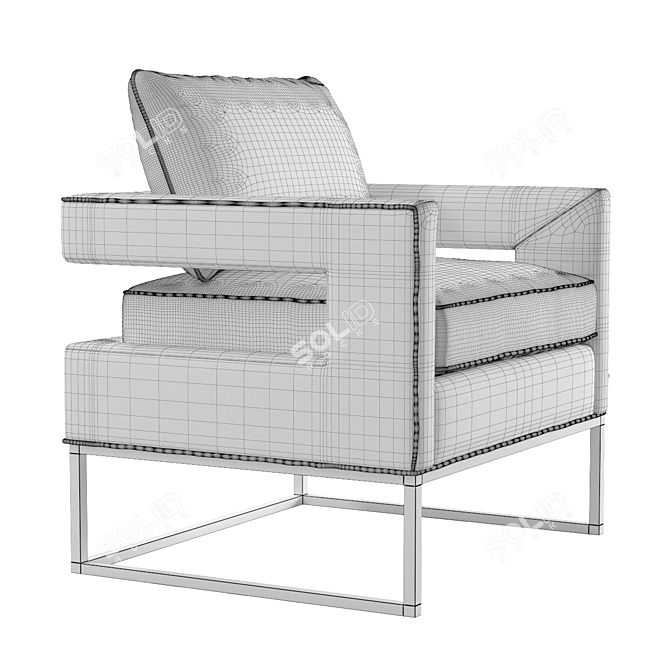  Bevin Accent Chair: Elegant and Stylish Seating 3D model image 5