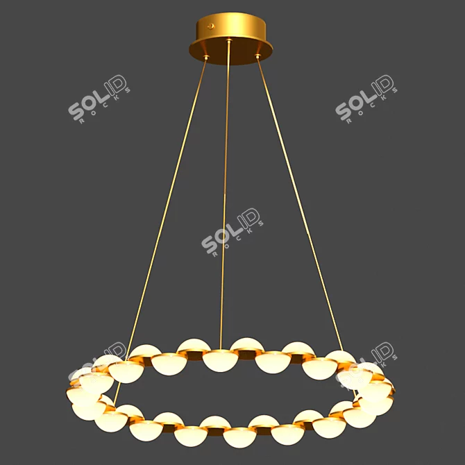 Modern LED Chandelier Lamp 3D model image 1