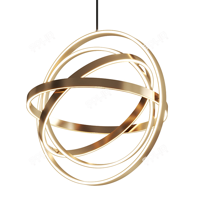 B612 Pendant Lamp by Henri Bursztyn 3D model image 4