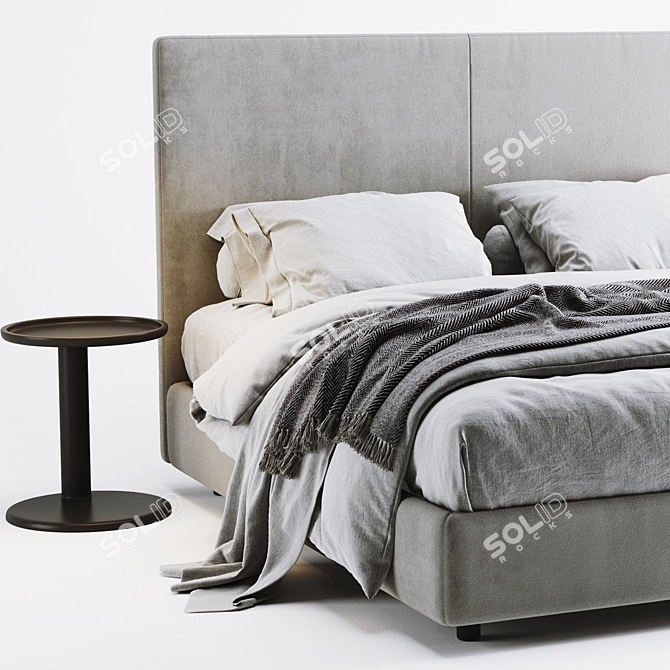 Elevate Your Sleep: Flexform Oltre Bed 3D model image 2