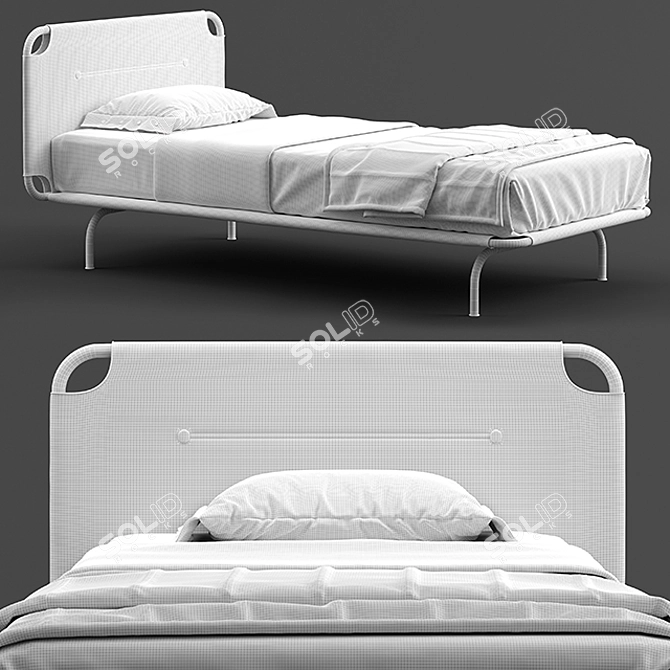 Nidi Tube - Stylish and Space-Saving Bed 3D model image 4