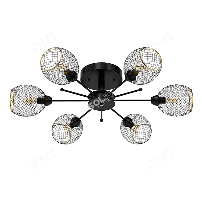 DeMarkt Vita 6: Elegant Ceiling Light 3D model image 1