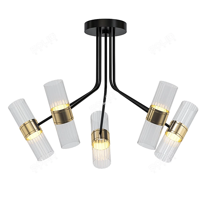 Elegant Ceiling Light: Freya Mia 3D model image 1