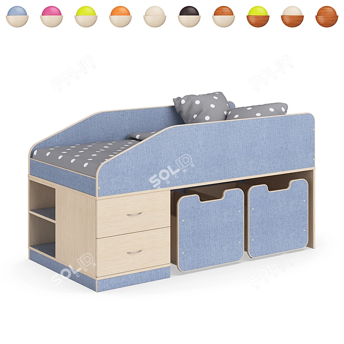 Legenda K08 Children's Bed 3D model image 6