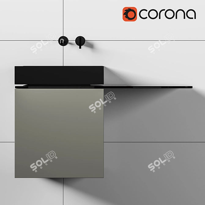 Moab80 Bathroom Vanity Set 3D model image 3