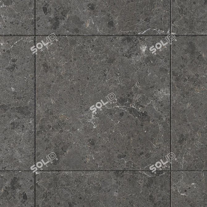 Elegance in Black: Sarita Stone Wall Tiles 3D model image 2