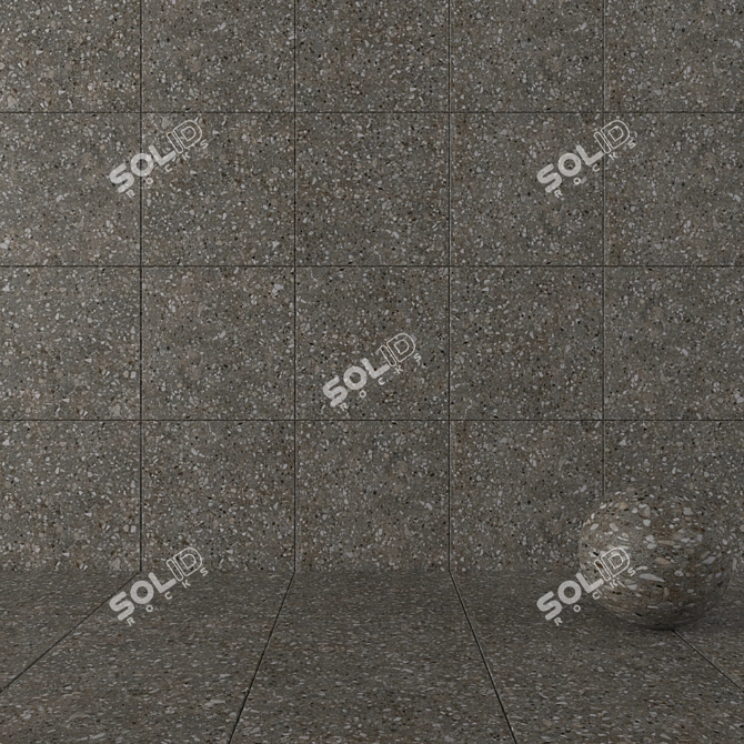 Terrazzo Multi Stone Wall Tiles 3D model image 1