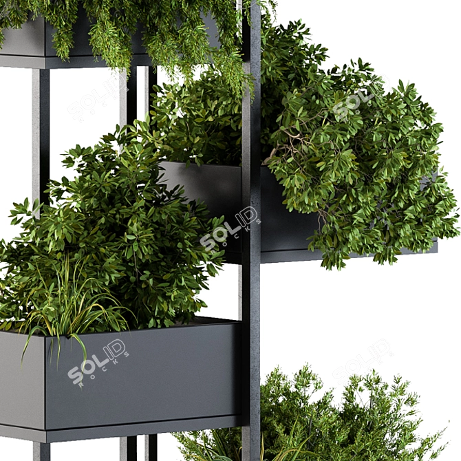 Sleek Stand for Black Box Plants 3D model image 3