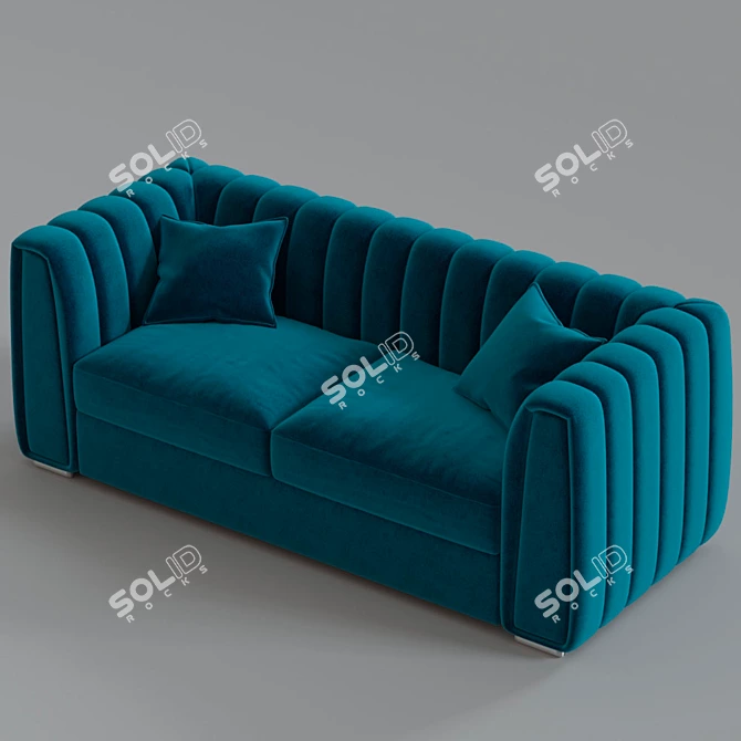 Origami Kito Sofa: Modern Elegance for Your Home 3D model image 4