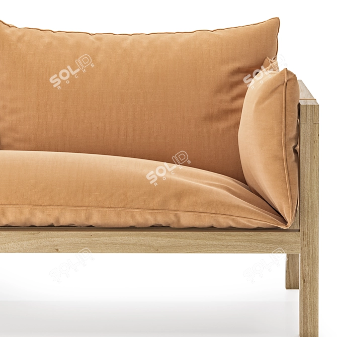 Modern Outdoor Sofa: Umomoku 3D model image 2