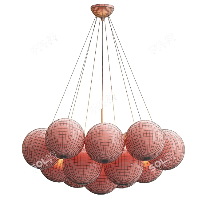 Elegant Anna Chandelier, Stunning Design 3D model image 3