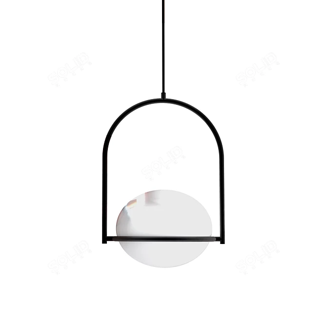 Elegant Coco Pendant Lamp - LED's C4 3D model image 3
