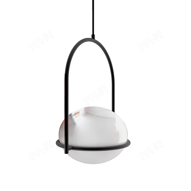 Elegant Coco Pendant Lamp - LED's C4 3D model image 4