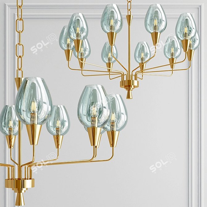 Antioch Pendant Chandelier | Elegant and Stylish Lighting 3D model image 1