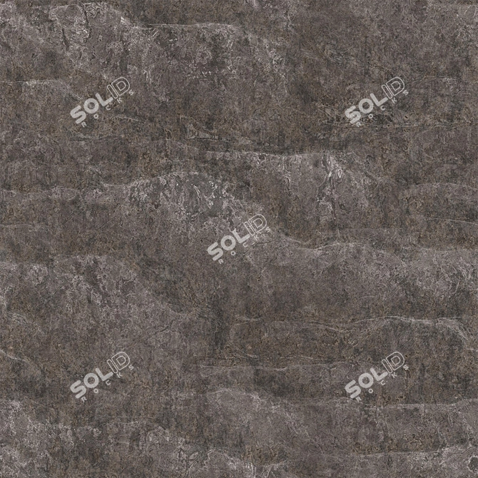 Cliff Stone Textured 3D Model 3D model image 5