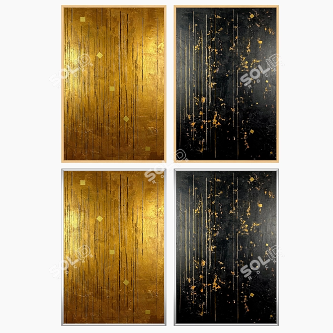 Artistic Wall Decor Set 3D model image 3