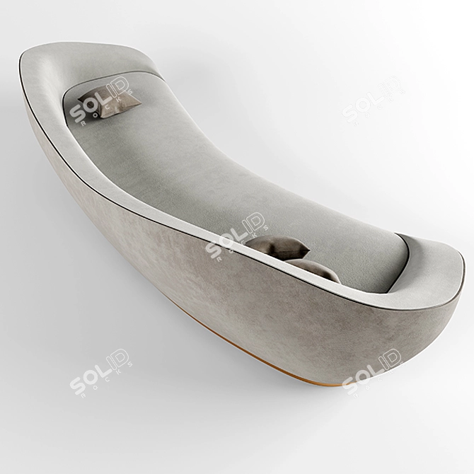 Crave Gray Sofa 2013: Sleek and Chic 3D model image 3