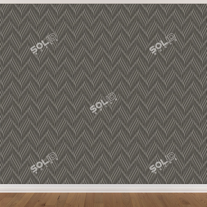Seamless Wallpaper Set 876 (3 Colors) 3D model image 4