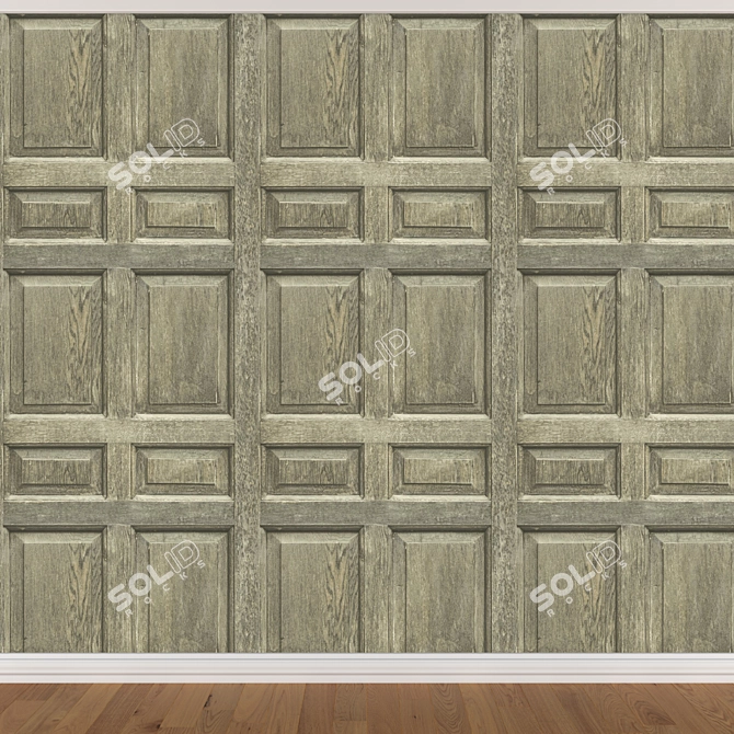 Seamless Wallpaper Set - 3 Colors 3D model image 4