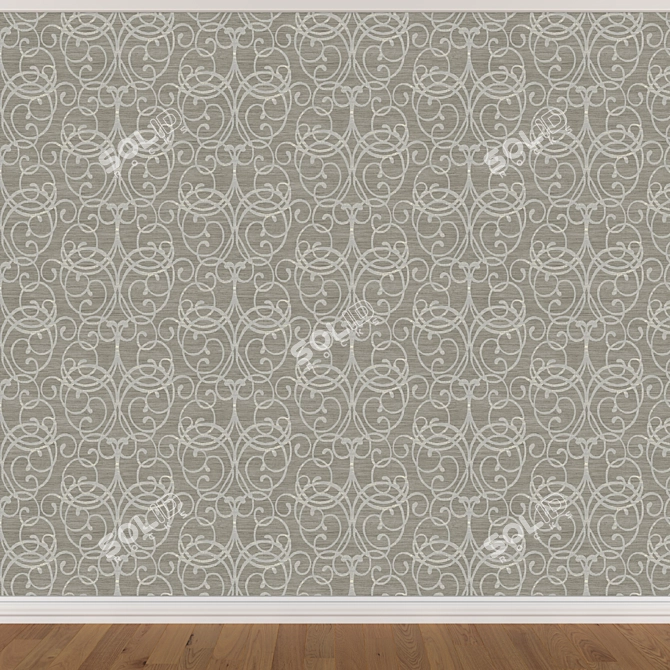 Seamless Wallpaper Set 880 - 3 Colors 3D model image 2