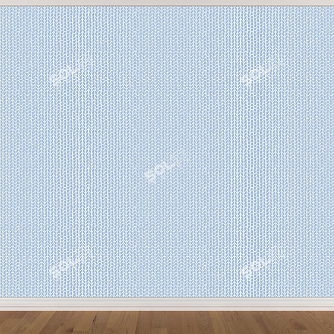 Seamless Wallpaper Set 3 Colors 3D model image 3