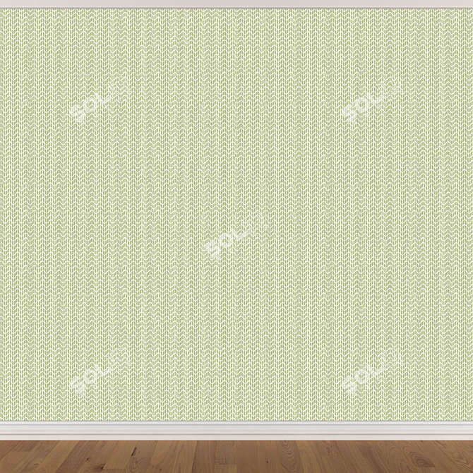 Seamless Wallpaper Set 3 Colors 3D model image 4