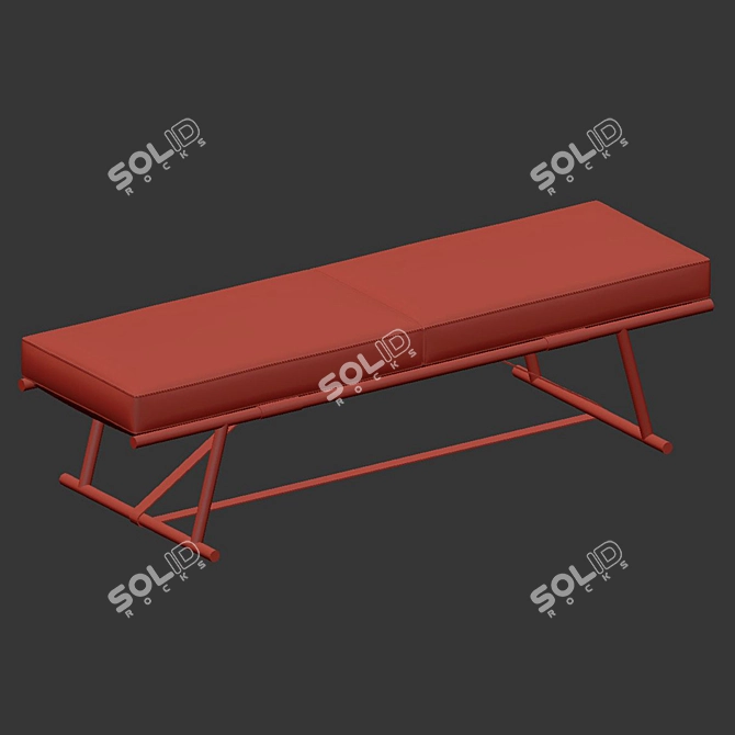 Elegant Touareg Bench by Christian Liaigre 3D model image 2