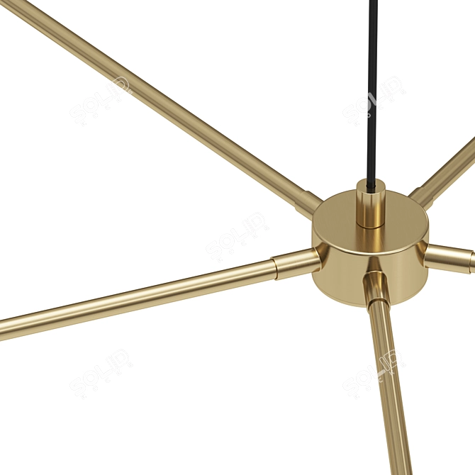 Sleek Chambers Chandelier: Modern Elegance for Your Space 3D model image 2