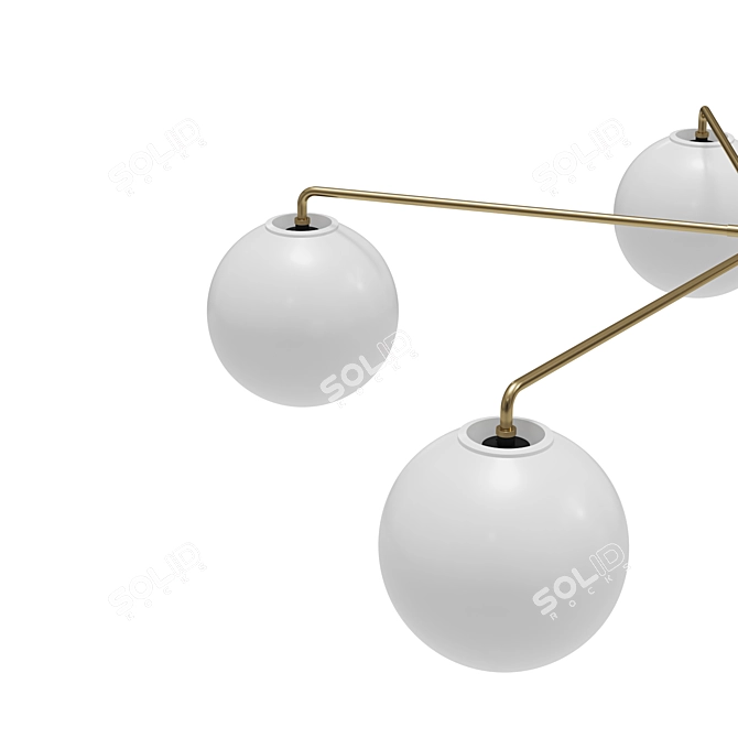 Sleek Chambers Chandelier: Modern Elegance for Your Space 3D model image 3