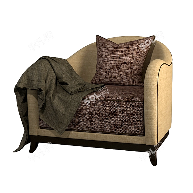 Elegant Colombostile Elizabeth Chair 3D model image 5