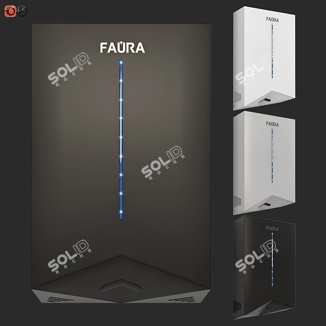 FAURA FHD-1200G Hand Dryer: Fast, Efficient, Reliable! 3D model image 1