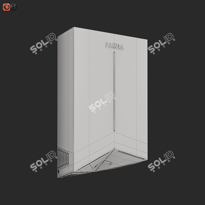 FAURA FHD-1200G Hand Dryer: Fast, Efficient, Reliable! 3D model image 2