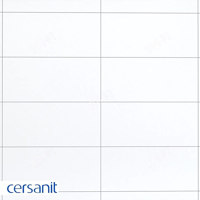 Cersanit Evolution White Tile 3D model image 1