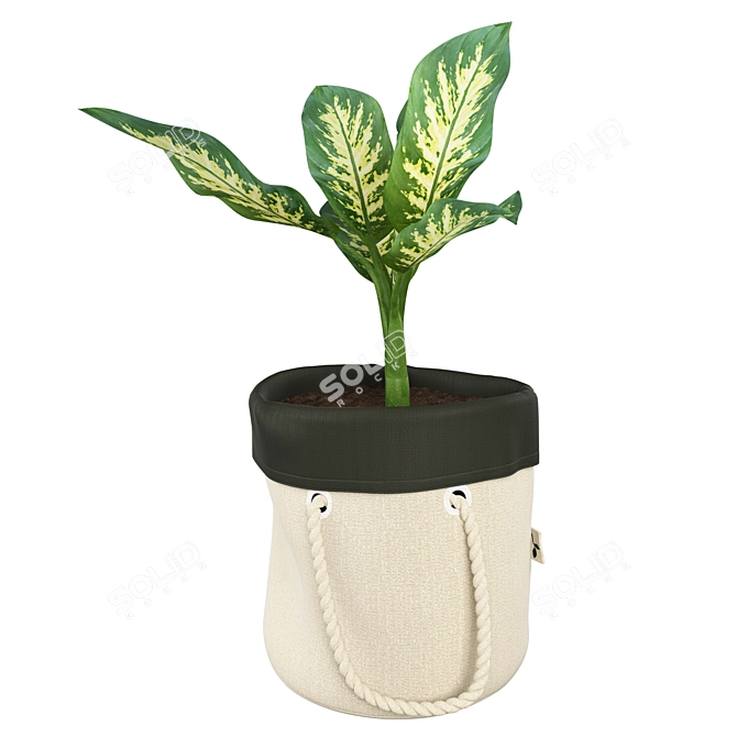 Botanisk Dieffenbachia: Waterproof Plant Bag 3D model image 3