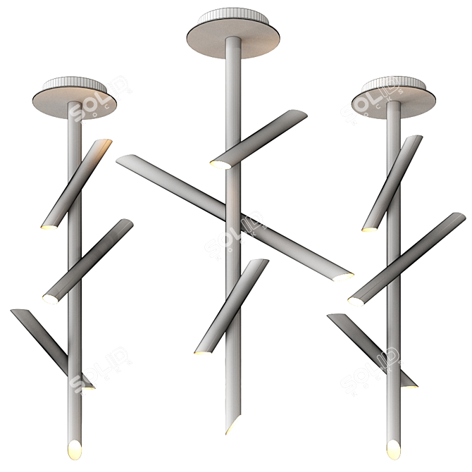 Elegant Take Ceiling Lamp 3D model image 2