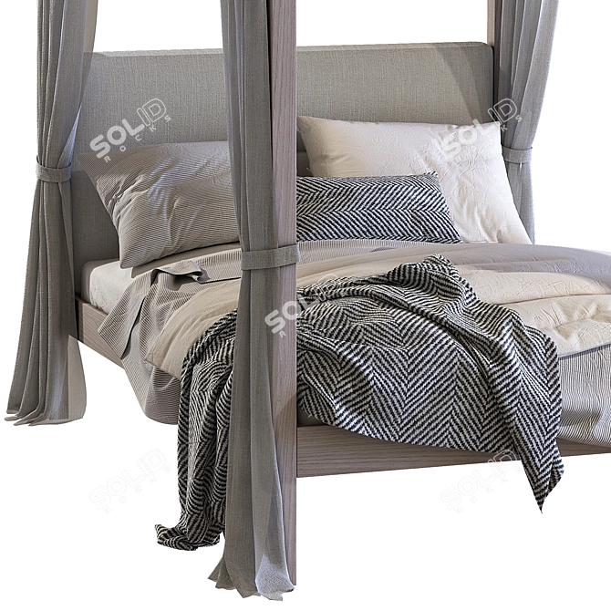 Stylish Children's Bed: Kap/Nidi 3D model image 3
