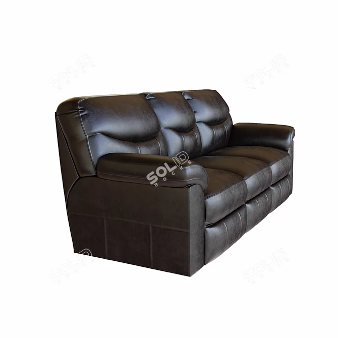 Luxury Reclining Sofa: Boxberg 3D model image 3