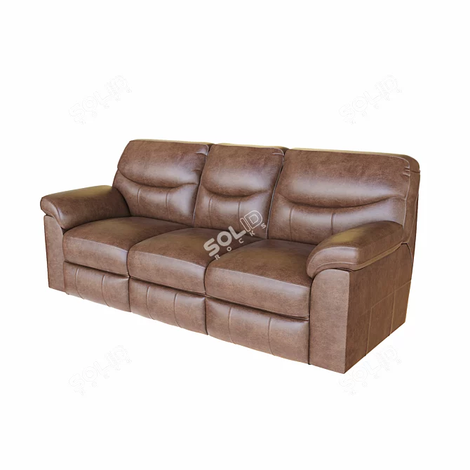 Luxury Reclining Sofa: Boxberg 3D model image 4