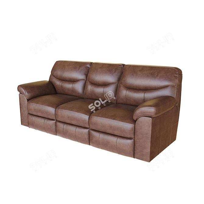 Luxury Reclining Sofa: Boxberg 3D model image 5