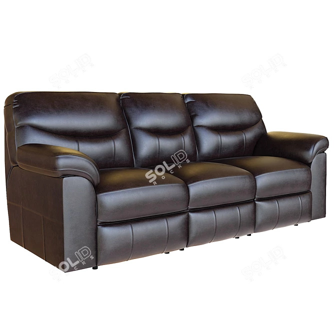Luxury Reclining Sofa: Boxberg 3D model image 7