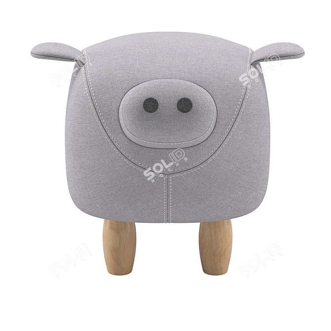 Playful Porcine Toy 3D model image 4