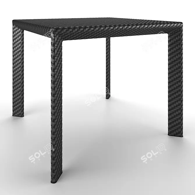 Outdoor Angul Square Dining Table 3D model image 1