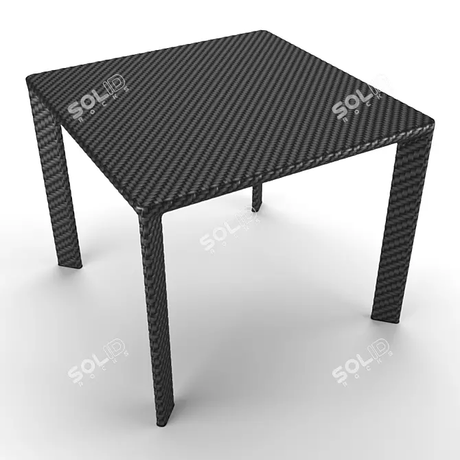 Outdoor Angul Square Dining Table 3D model image 2