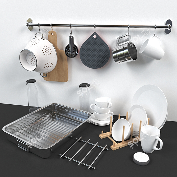 IKEA Kitchen Essentials: Stylish Decor & Cookware 3D model image 3