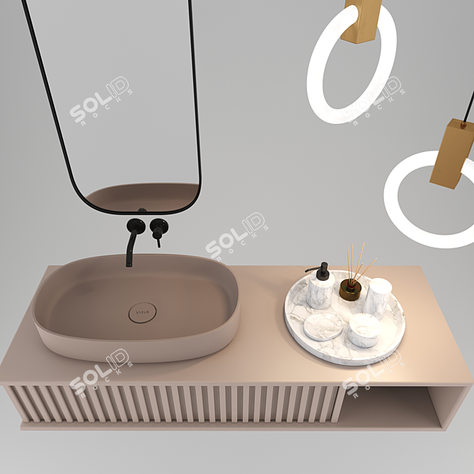 Stylish Bathroom Furniture | 006 3D model image 3